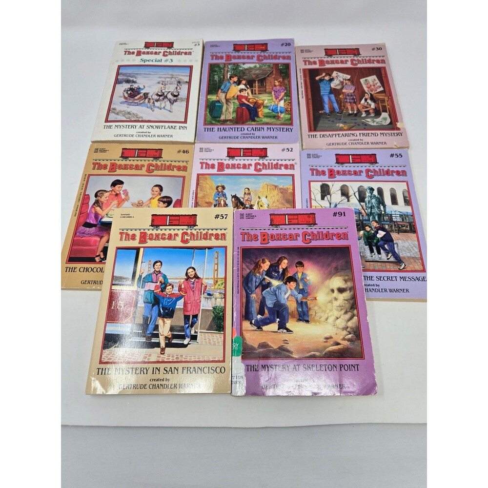 The Boxcar Children Mystery Books Lot of 8 Paperbacks Miscellaneous Bundle Kids